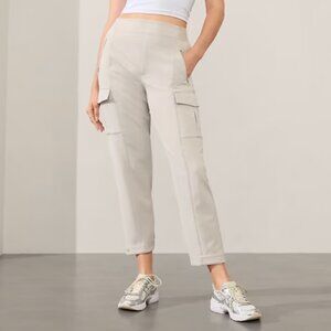 Athleta Endless Highrise Cargo Pant, Abalone, Size 6